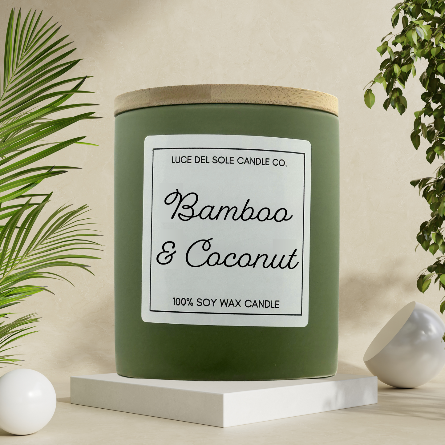 Bamboo & Coconut 12 oz Candle