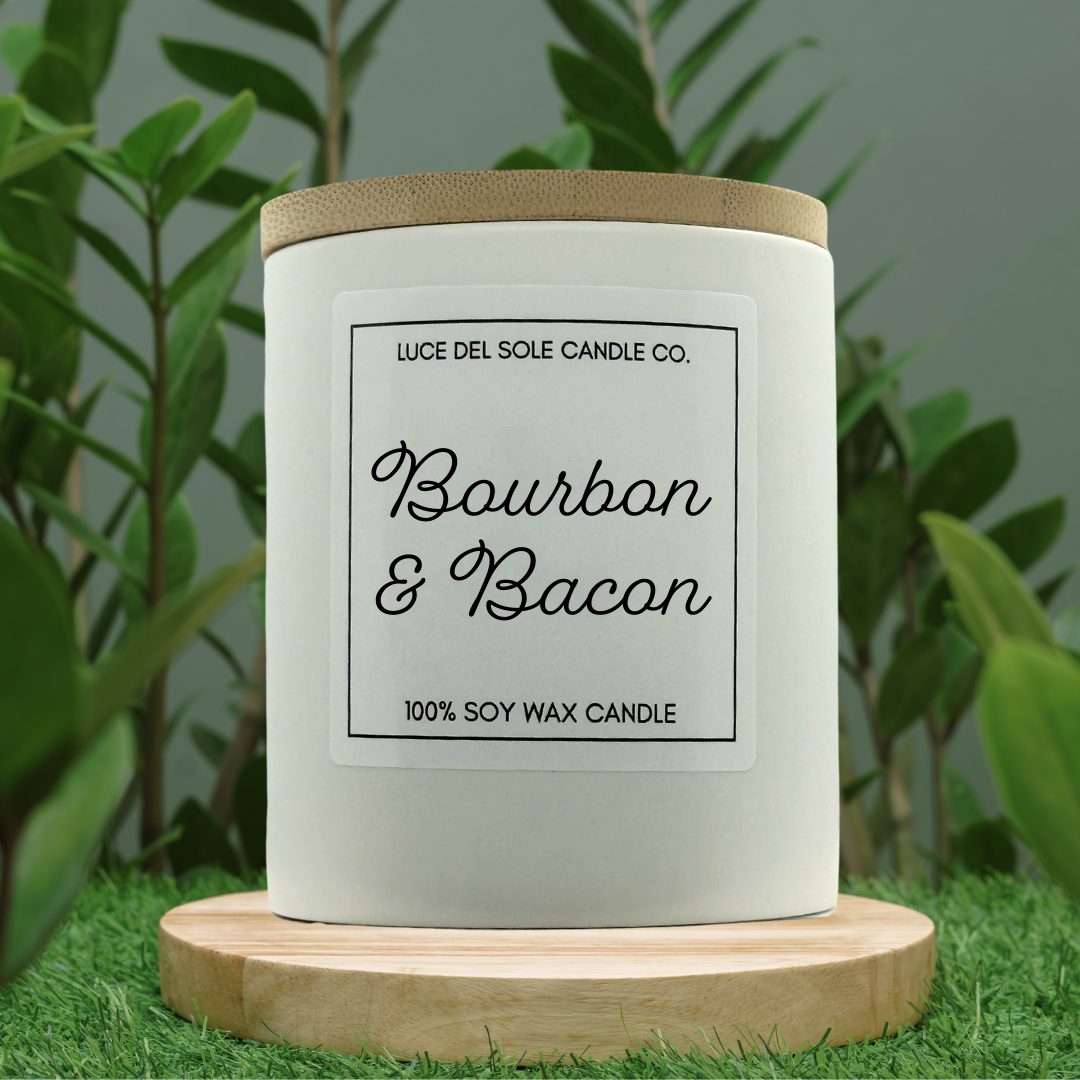 Bourbon & Bacon 12 oz Candle